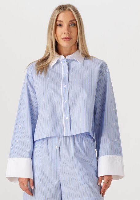 Blaue SECOND FEMALE Blusen ALANIS COMBI SHIRT - large
