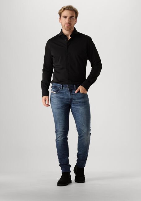 Schwarze PROFUOMO Klassisches Oberhemd SHIRT X-CUTAWAY JAPANESE KNITTED - large