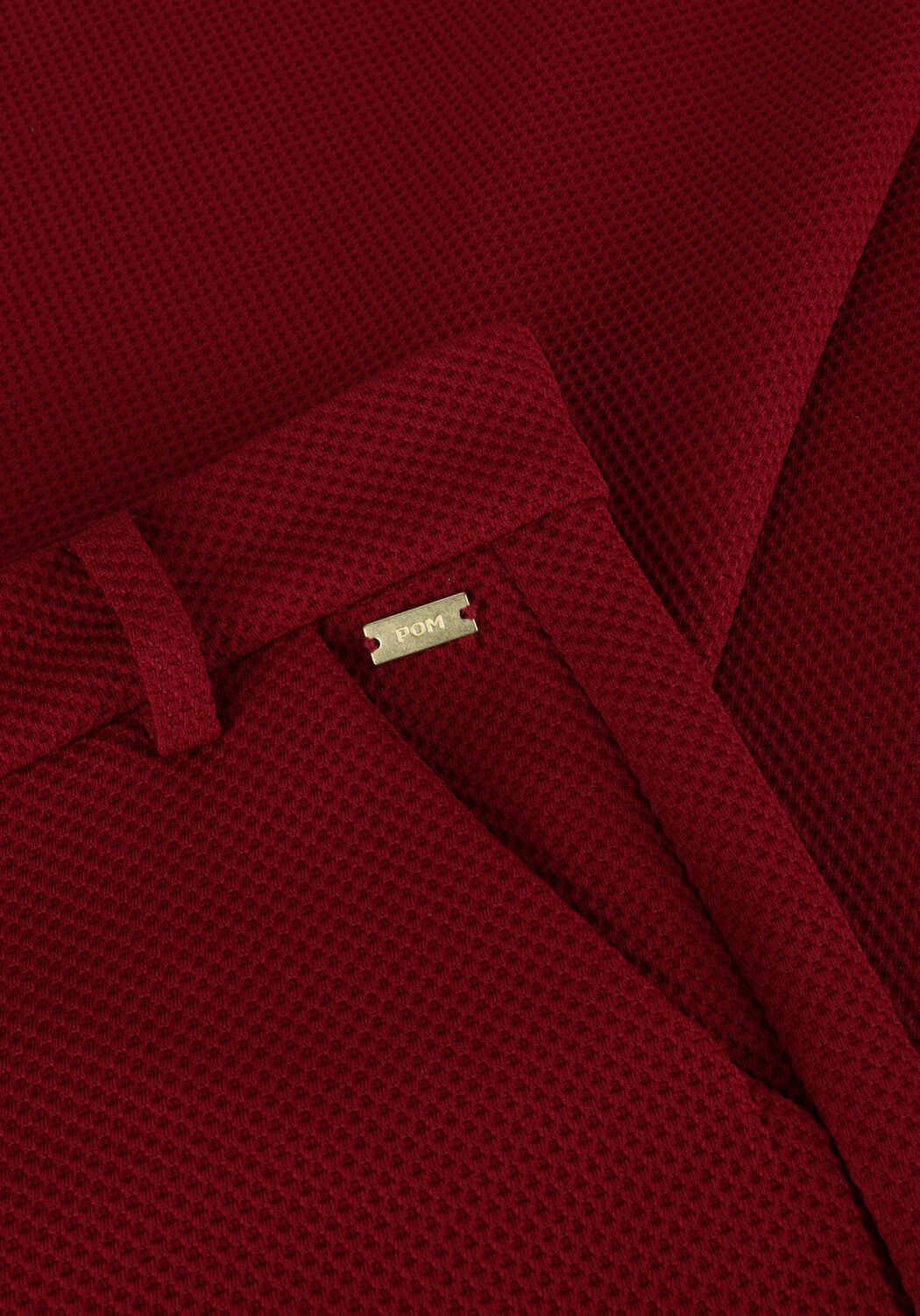 Rote POM AMSTERDAM Hose WIDE LEG BURGUNDY RED - large