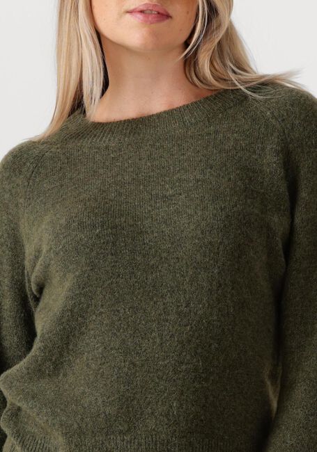 Grüne SELECTED FEMME Pullover LULU LS KNIT O-NECK B - large