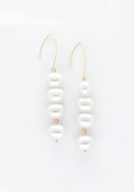 Goldfarbig NOTRE-V Ohrringe EARRING PEARLS - large