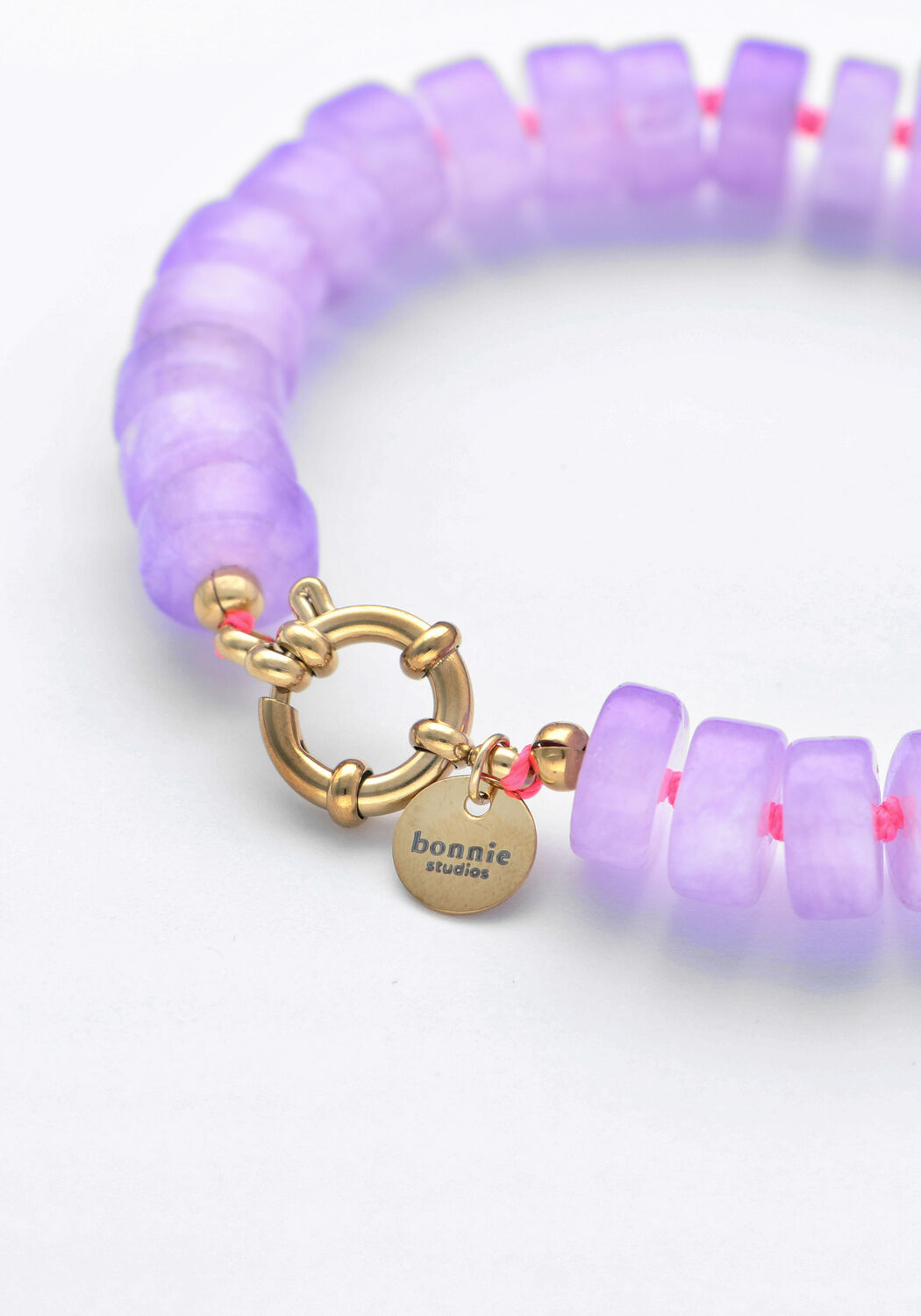 Goldfarbig BONNIE STUDIOS Schmuck PHIL PURPLE BRACELET - large