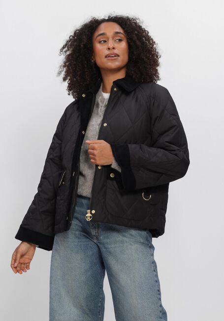 Schwarze BARBOUR Wattierte Jack KILNWICK QUILTED JACKET - large