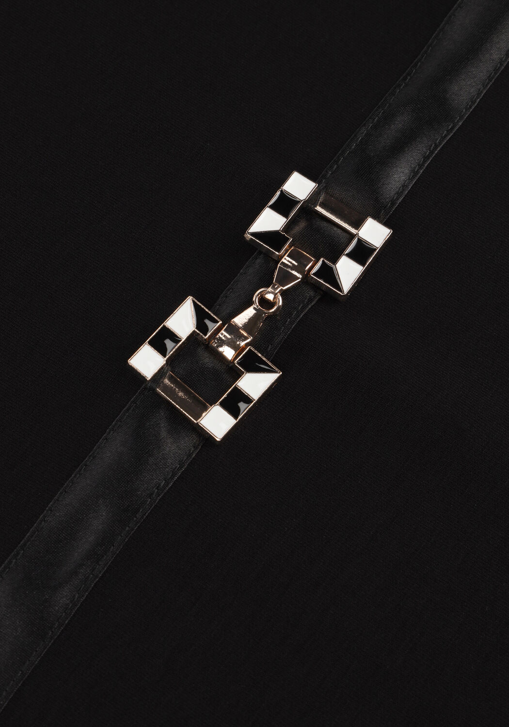 Schwarze ANA ALCAZAR Minikleid DRESS CLASP - large