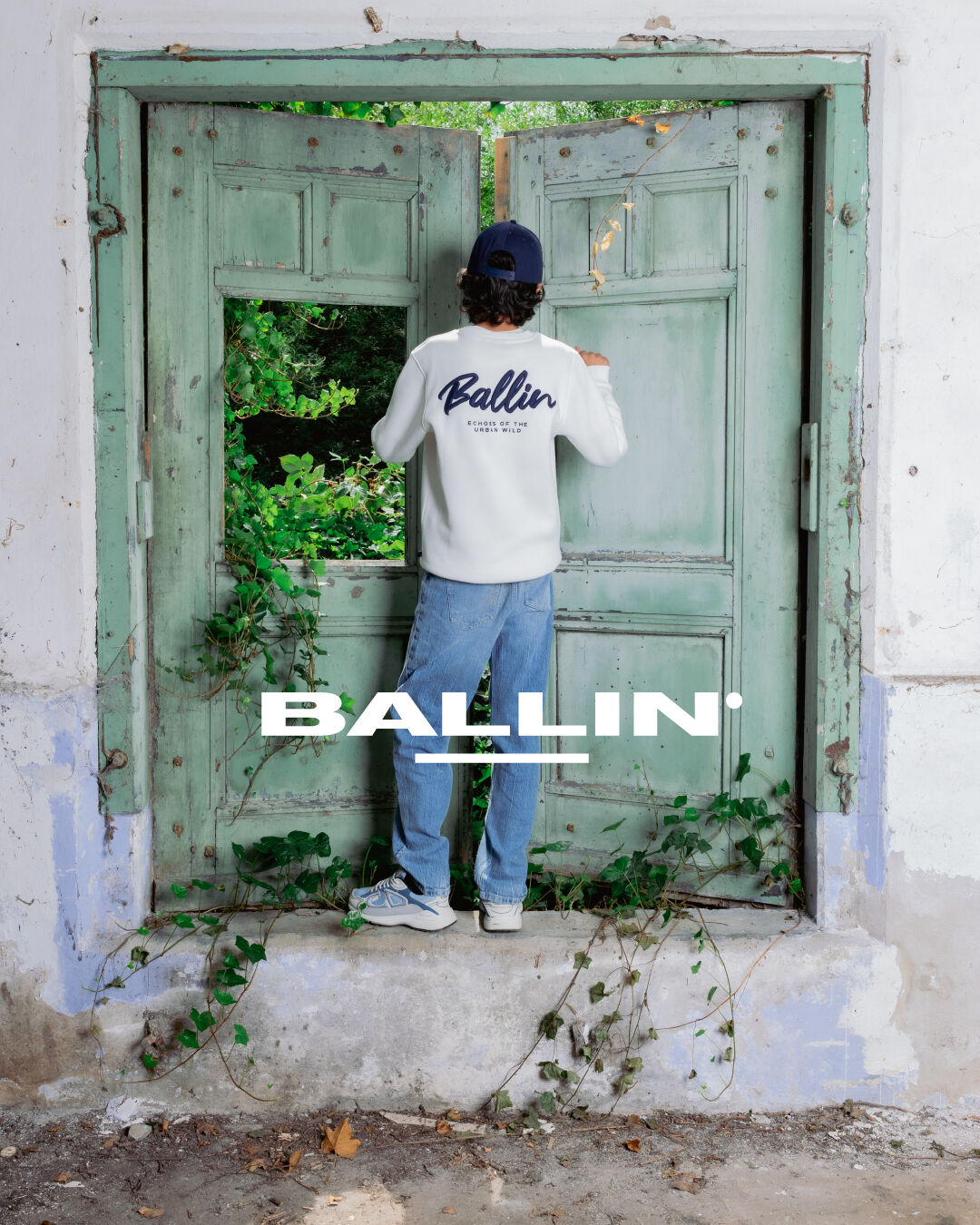 Ecru BALLIN Sweatshirt 037317 - large