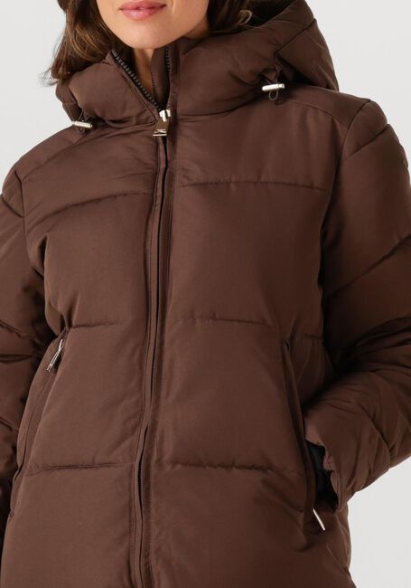 Braune WITHBLACK Wattierte Jack WBLGLORIAN LONG PUFFER JACKET - large