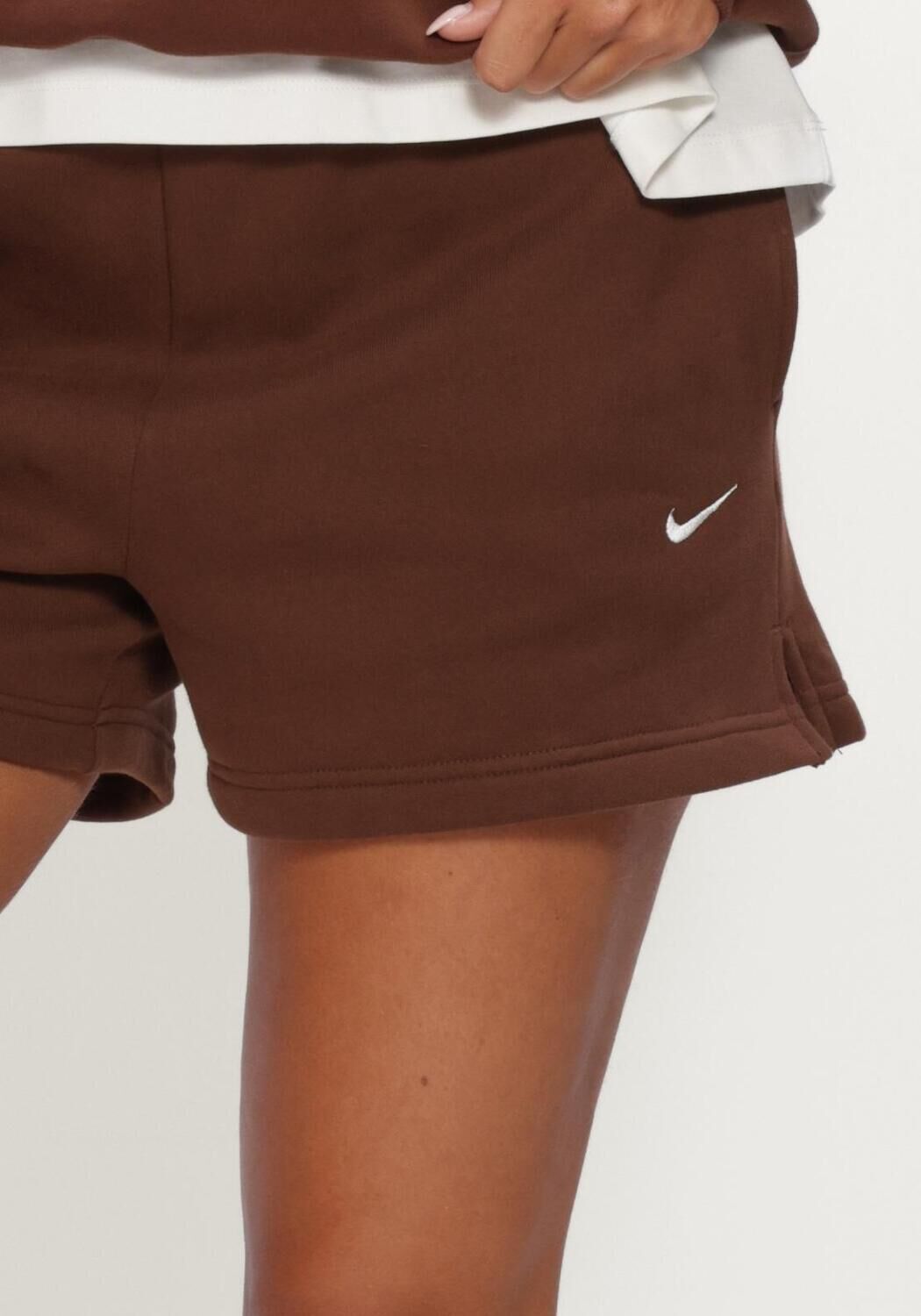 Braune NIKE Kurze Hose NIKE STUDIO FLEECE MEDIUM WEIGHT - large