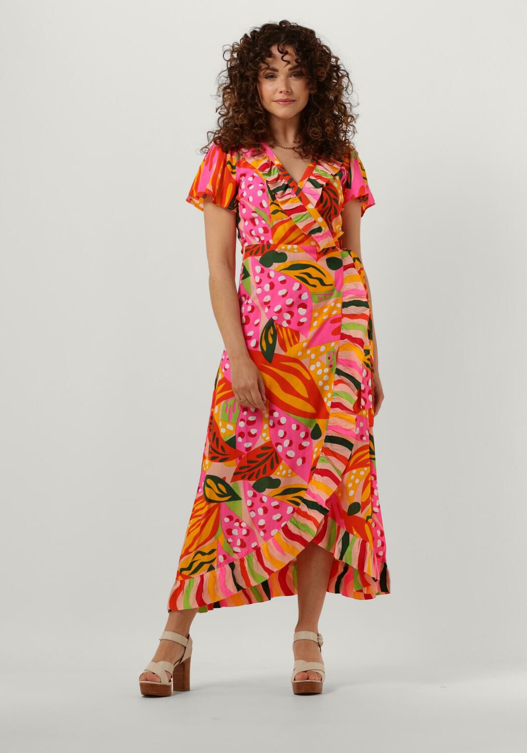 rosane y.a.s. midikleid yastropicana ss wrap dress
