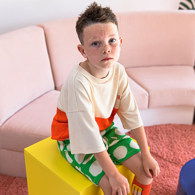 Rote CARLIJNQ T-shirt BASIC - OVERSIZED T-SHIRT - large