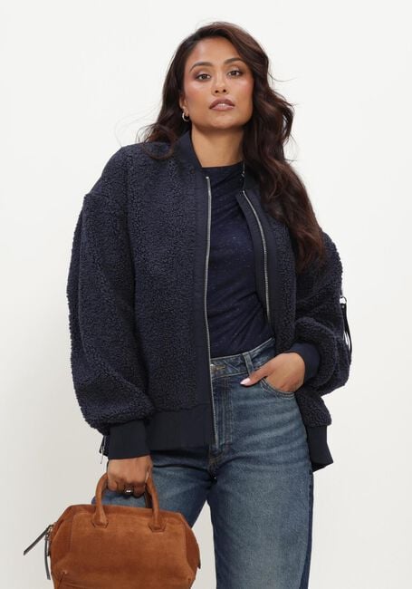 Dunkelblau MOS MOSH Jack MMEMELINE TEDDY JACKET - large