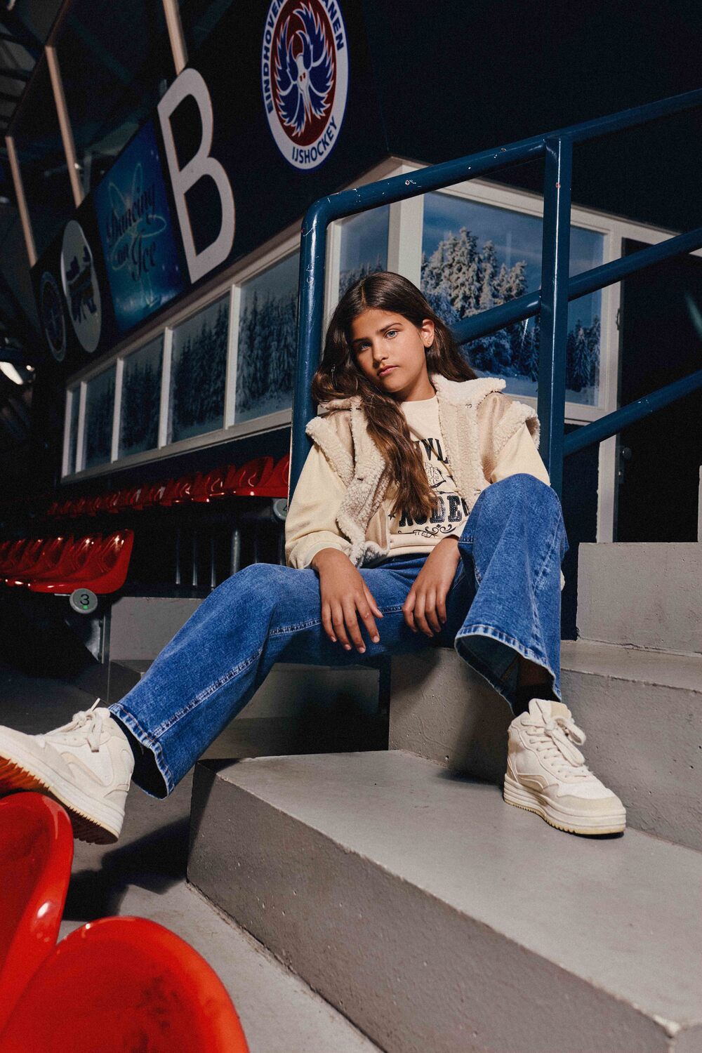 Ecru RETOUR Sweatshirt ROBYN - large