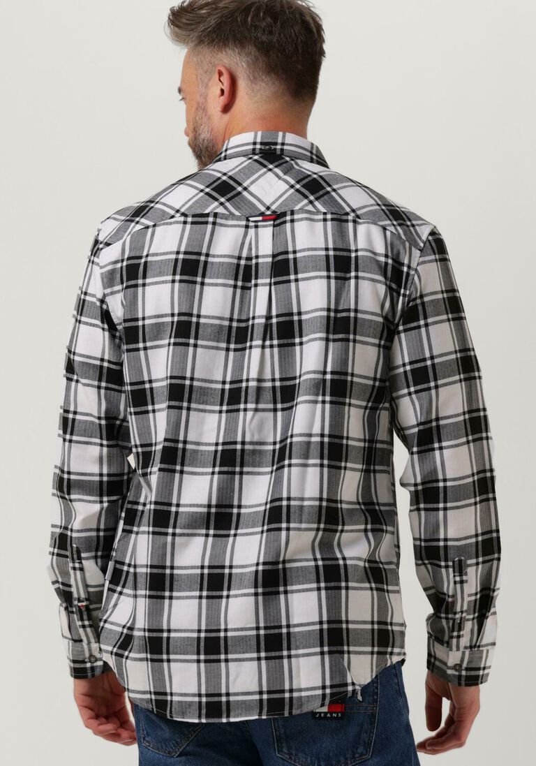 weiße tommy jeans casual-oberhemd tjm check flannel shirt BJ8547
