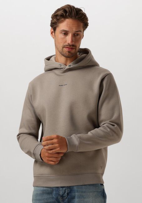 Taupe PURE PATH Pullover & Cardigans LOOSE FIT SWEATERS HOODIE303 - large