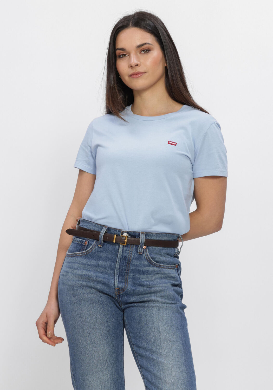 Hellblau LEVI'S T-shirt PERFECT TEE COTTON - large