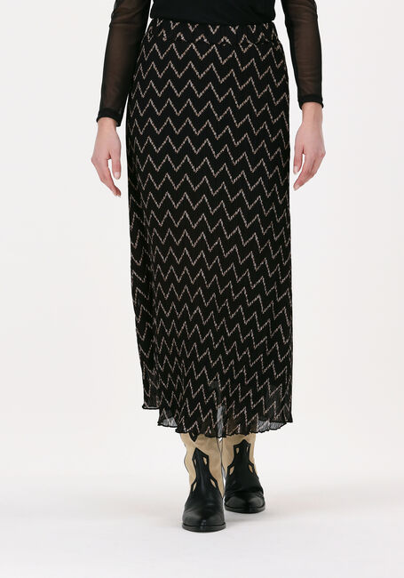 Schwarze MODSTRÖM Midirock NELLE PRINT SKIRT - large