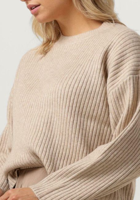 Ecru CO'COUTURE Pullover ROW BOX O-KNIT - large