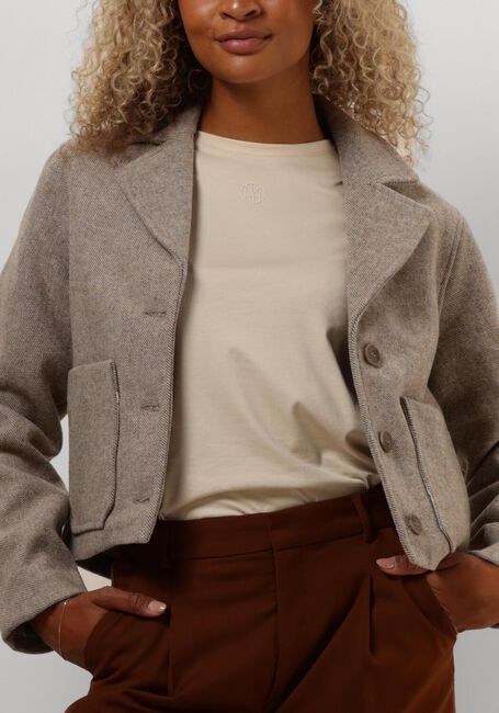 Beige MSCH COPENHAGEN Mäntel MSCHBOONE JOSIA SHORT JACKET - large