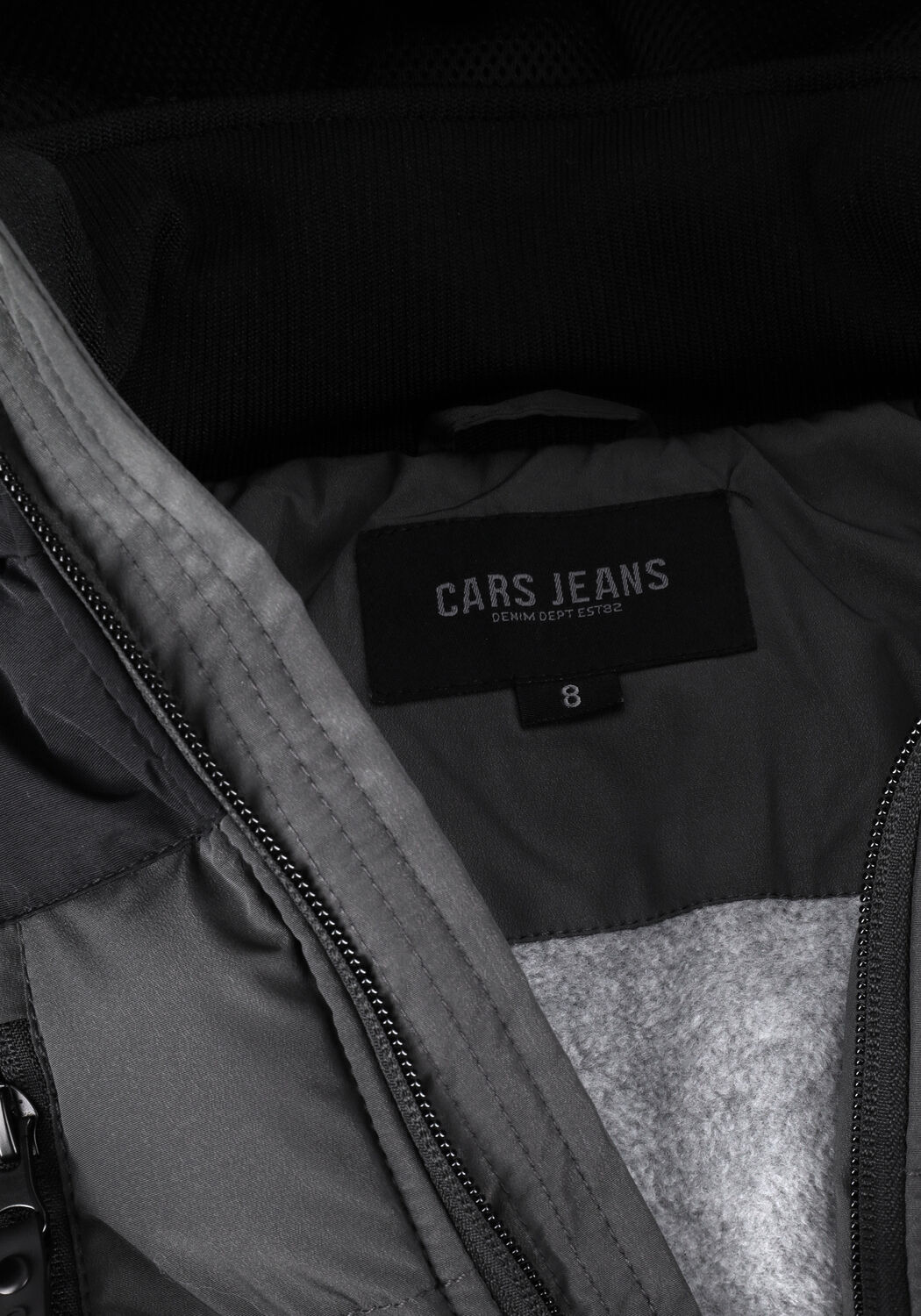 Graue CARS JEANS Wattierte Jack KIDS BRENTHAM - large