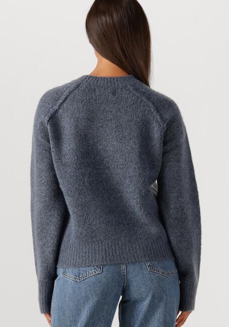 Blaue WITHBLACK Pullover WBLANDREA LS CROPPED PULLOVER - large