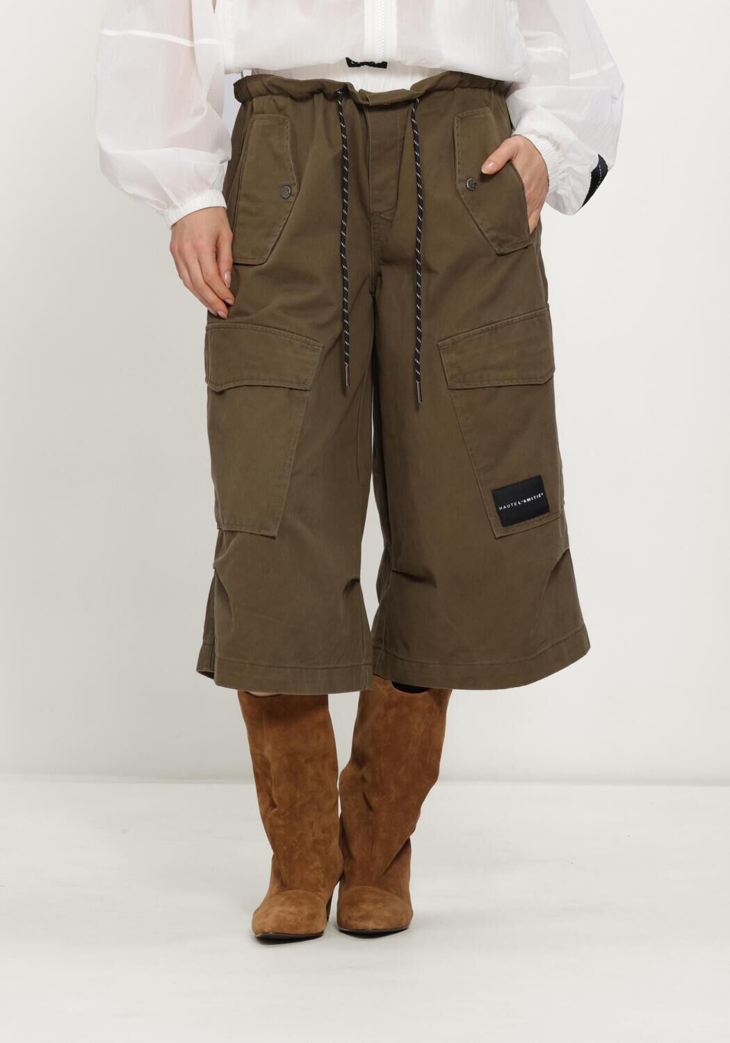 Gr&uuml;ne HAUTE L'AMITI&Eacute; Cargohosen PULL ON CARGO BERMUDAS - large