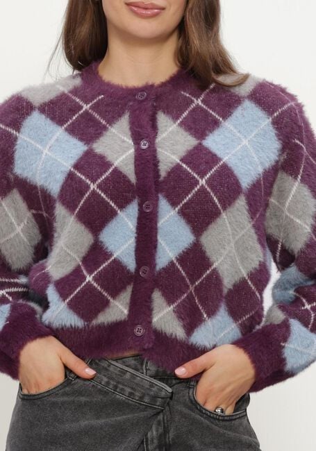 Lilane REFINED DEPARTMENT Strickjacke LADIES KNITTED CHECK CARDIGAN NOMI - large