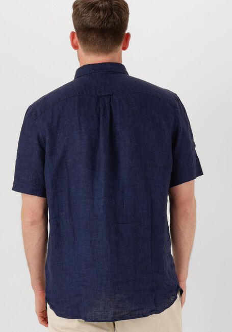 Dunkelblau TOMMY HILFIGER Casual-Oberhemd PIGMENT DYED LINEN RF SHIRT S/S - large