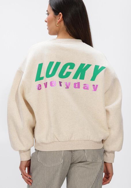 Beige BY-BAR Pullover BIBI LUCKY EVERYDAY SWEATER - large