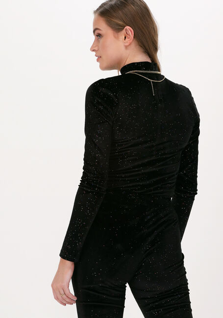 Schwarze COLOURFUL REBEL Top NEYO VELVET MULTI GLITTER DOTS - large