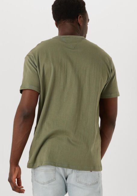 Grüne TOMMY JEANS T-shirt TJM RLX LINEAR LOGO TEE - large