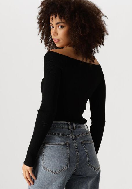Schwarze CATWALK JUNKIE Tops & T-shirts RIB V-NECK KNIT - large