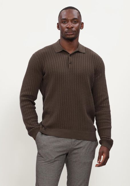 Braune MATINIQUE Polo-Shirt MAPOLO LONG BB - large