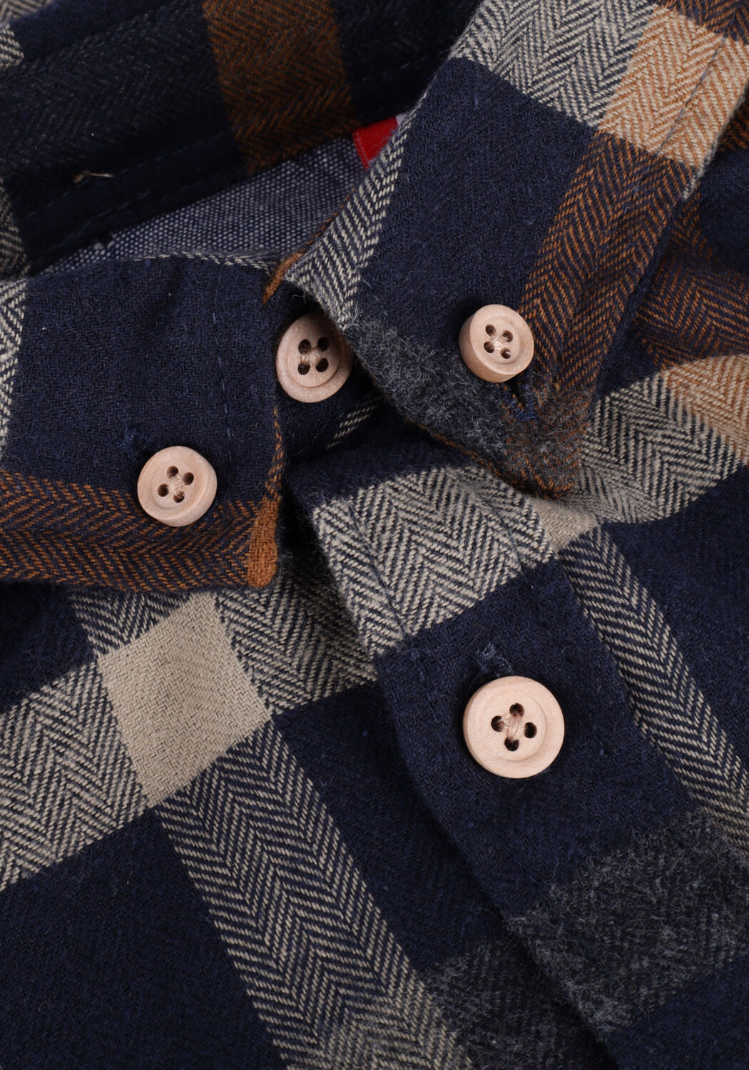 Blaue KRONSTADT Casual-Oberhemd JOHAN KIDS CHECK GR.40 SHIRT - large