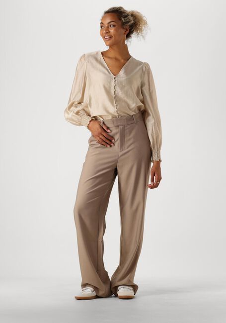 Beige MSCH COPENHAGEN Blusen MSCHIBINA ROMINA SHIRT - large