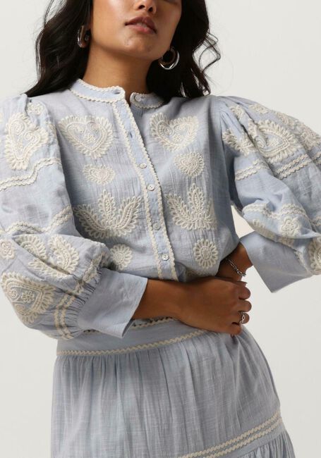 Hellblau ANTIK BATIK Blusen RONY BLOUSE - large