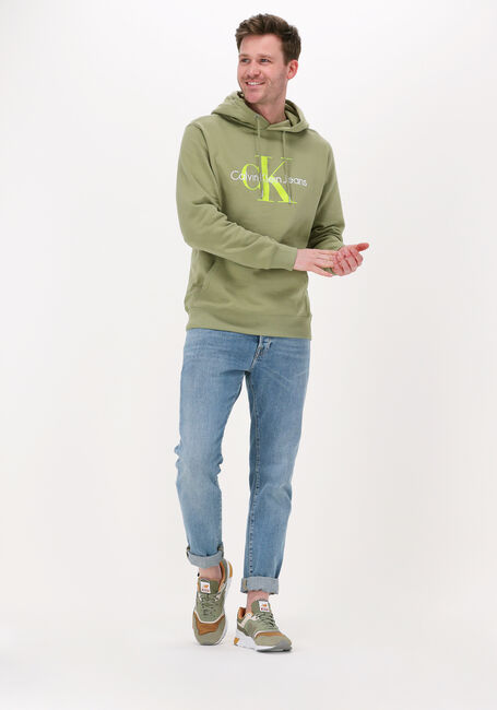 Grüne CALVIN KLEIN Sweatshirt SEASONAL MONOGRAM REGULAR - large