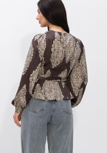 Braune NEO NOIR Blusen RISTA PAISLEY DROP BLOUSE - large