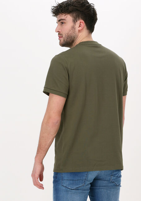 Grüne FRED PERRY T-shirt POCKET DETAIL PIQUE SHIRT - large