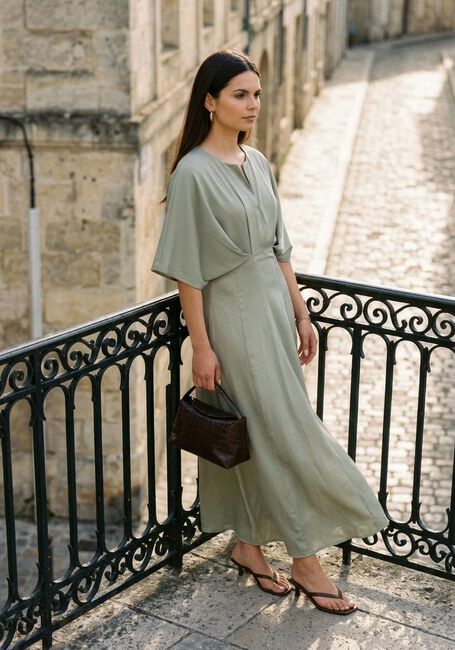 Khaki COPENHAGEN MUSE Maxikleid CMVIANNA-DRESS - large