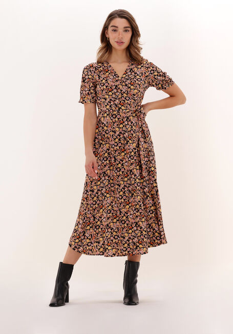 Orangene OBJECT Midikleid ELIN S/S WRAP DRESS - large