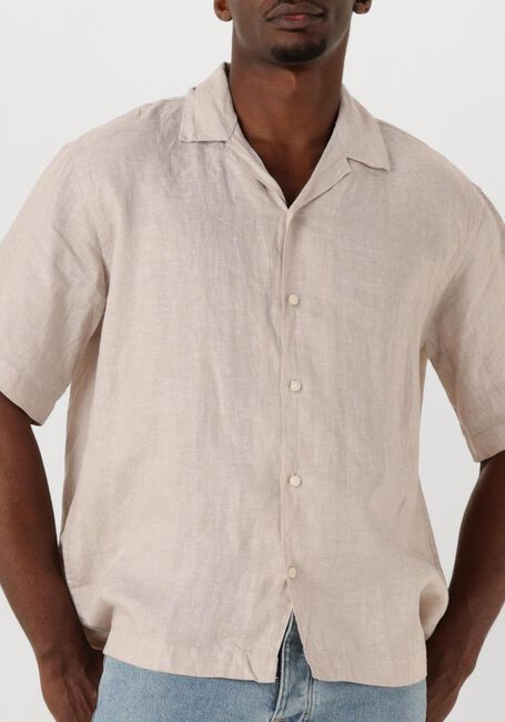 Beige SELECTED HOMME Casual-Oberhemd SLHREGKYLIAN SS SHIRT RESORT - large