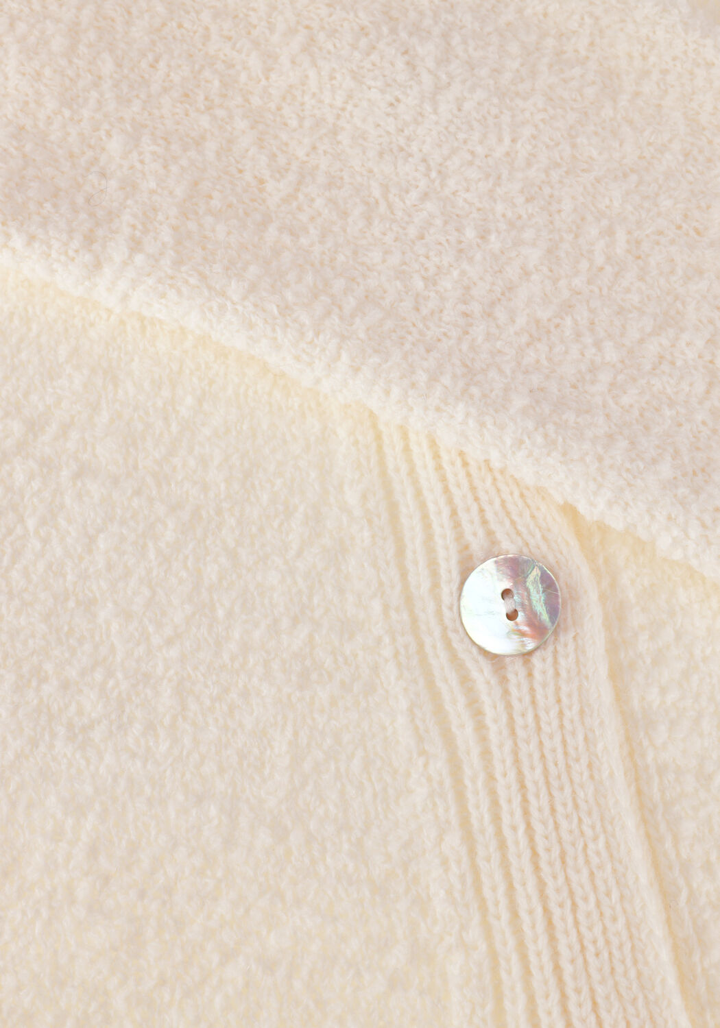 Nicht-gerade weiss NUKUS Strickjacke MARLIN CARDIGAN BOUCLE - large