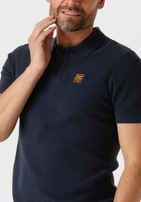 Blaue PME LEGEND Polo-Shirt SHORT SLEEVE POLO COTTON - large