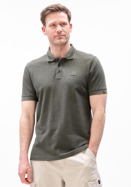 Gr&uuml;ne PME LEGEND Polo-Shirt POPCORN JERSEY - large