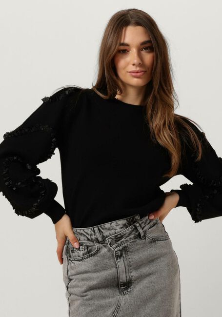 Schwarze OBJECT Pullover OBJDIDI L/S O-NECK KNIT PULLOVER - large