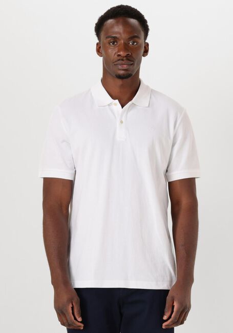 Weiße SCOTCH & SODA Polo-Shirt LOGO PIQUE POLO - large