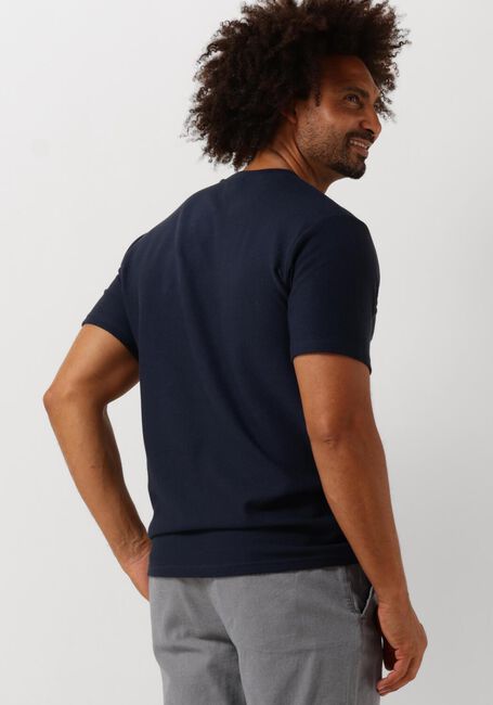 Dunkelblau SELECTED HOMME T-shirt SLHMAURICE STRUCTURE SS O-NECK - large