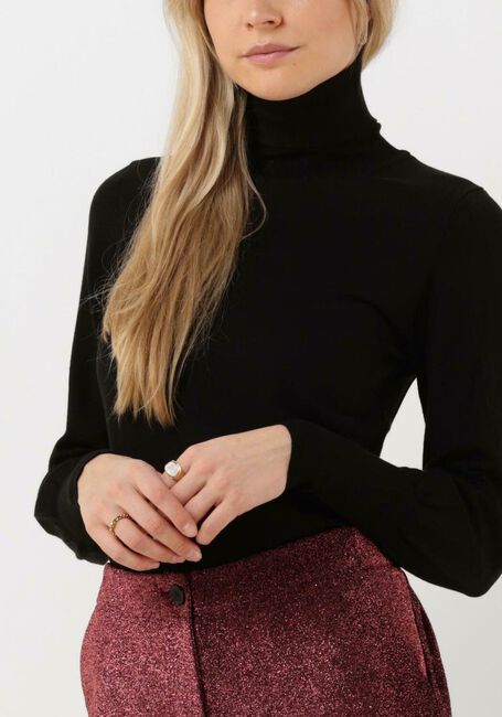 Schwarze YDENCE Rollkragenpullover KNITTED TOP MEL - large