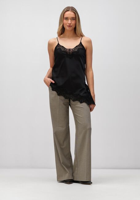 Schwarze HAUTE L'AMITI&Eacute; Tops & T-shirts NAOMI ASYM LINGERIE TOP - large
