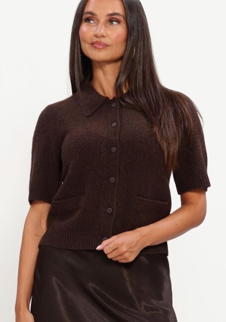 Braune Y.A.S. Pullover YASFRILO SS KNIT CARDIGAN - large
