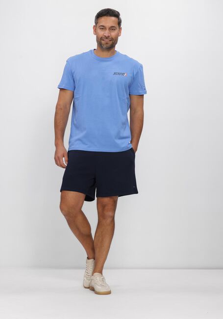 Blaue TOMMY JEANS T-shirt TJM REG VINTAGE LA BCK SS T EXT - large